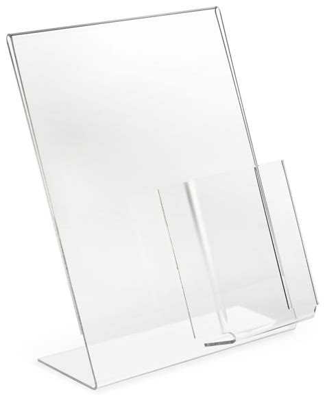 Workshop Series 8 5 X 11 Acrylic Sign Holder With Brochure Pocket