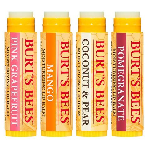 BURTS BEES Balsamo Labial Burt S Bees Superfruit Pack 4 Burts Bees