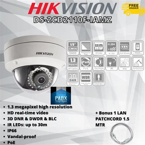 Jual Hikvision DS 2CD2110F IAMZ Kamera IPCAM 1 3MP 720p Indoor Di Lapak