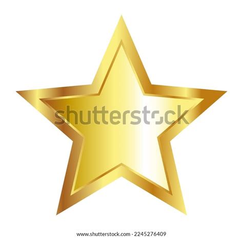 Gold Star Rating Star Vector Illustration Stock Vector Royalty Free