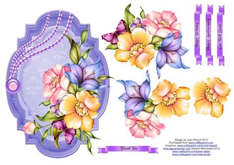 Printable Free Decoupage Sheets For Card Making - Printable Templates