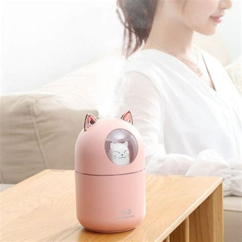 Humidificador Difusor De Aromas C Forma De Gato Portatil Usb