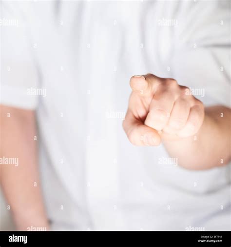 Pointing hand gesture Stock Photo - Alamy