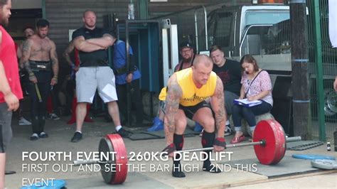 Englands Strongest Man Nd Place Dean Maden Youtube