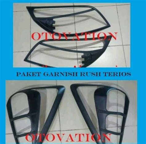 Paket Garnish Garnis List Lampu Depan Belakang Mobil Daihatsu Terios