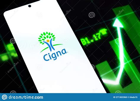 West Bangal India April 20 2022 Cigna Logo On Phone Screen Stock