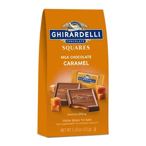 Milk Chocolate Caramel Squares Medium Bags Case Of 6 Ghirardelli