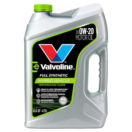 Valvoline VAL HYBRID FULL SYN 0W20 3 5 QT 898664 Zoro