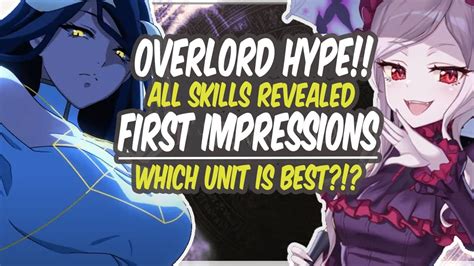 Overlord X Epic Seven Collab Reviewing All Units Ainz Albedo