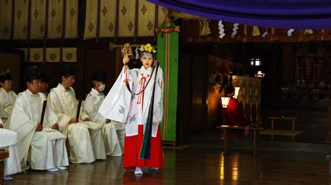 三国祭 2020年 神楽『 浦安の舞 』一人舞（三國神社） Youtube