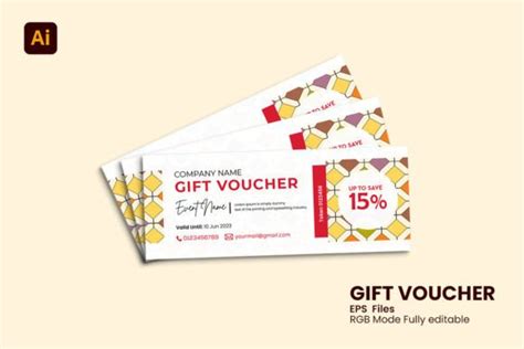 Gift Voucher Template Graphic by alimranxi · Creative Fabrica