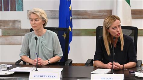 Von Der Leyen Anuncia En Lampedusa Un Plan Europeo Para Frenar La