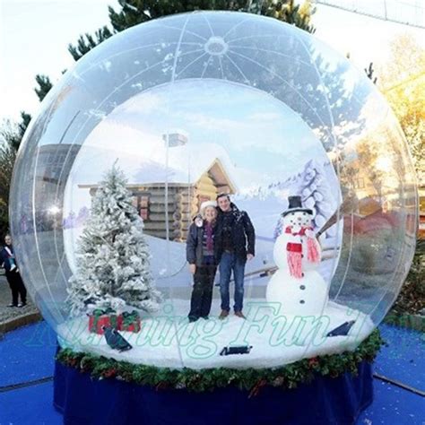 Bal O Infl Vel Gigante Pvc Snow Bubble Humano Barato Natal Ao Ar Livre