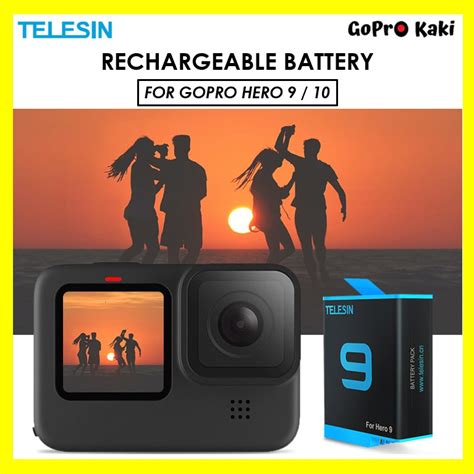 Telesin Rechargeable Battery Gopro Hero Black Ship From