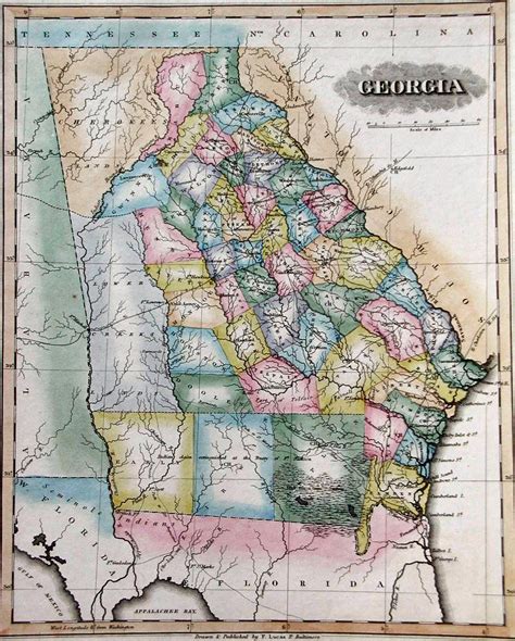 1823 Georgia Map