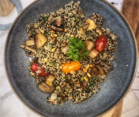 Quinoa Salat Mit Auberginen Genusswerke