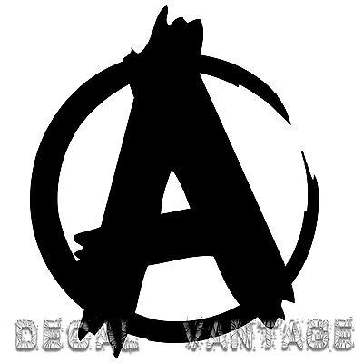 Anarchy Symbol Style B Vinyl Sticker Decal JDM Punk Choose Size