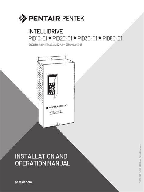 Pentek Intellidrive Pid Manual | PDF | Electrical Wiring | Electric Motor