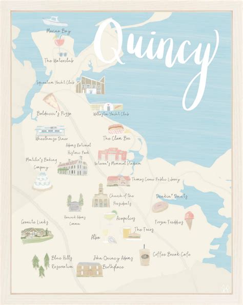 Quincy Map Print – Palm Prints