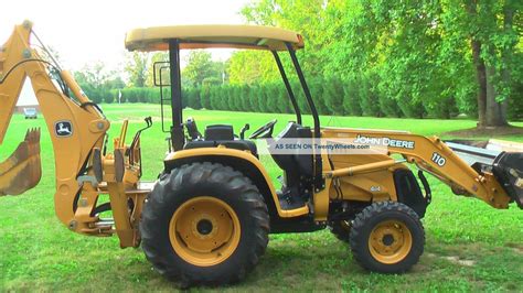 2011 John Deere 110 Backhoe 4x4 Loader Looks And Runs Better Than Exc