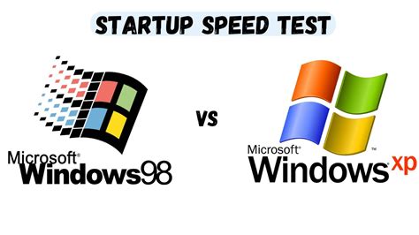 Windows 98 Vs Windows Xp Boot Time Speed Test Youtube