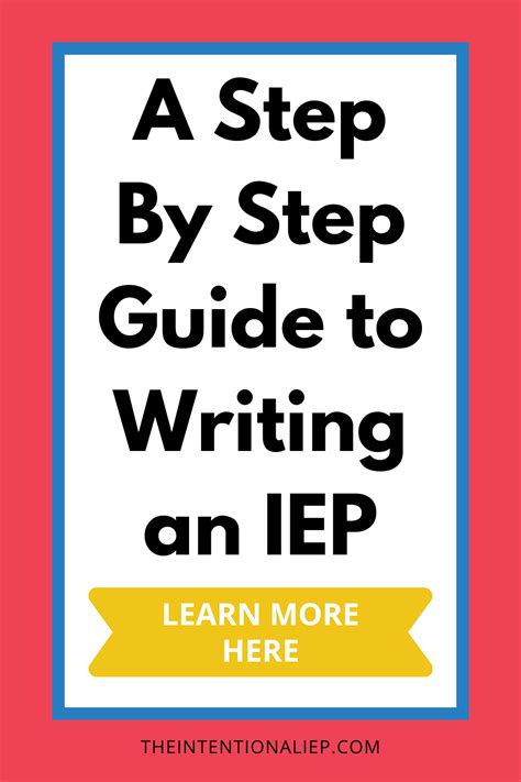 Where To Start When Writing An Iep The Intentional Iep In 2024 Iep Special Education