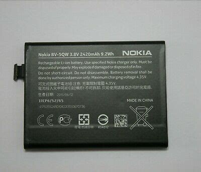 Genuine Original Battery BV 5QW For NOKIA MICROSOFT LUMIA 930 EBay