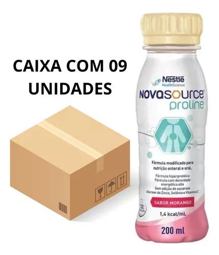 Novasource Proline Nestle Caixa C Frascos Ml Morango Frete Gr Tis