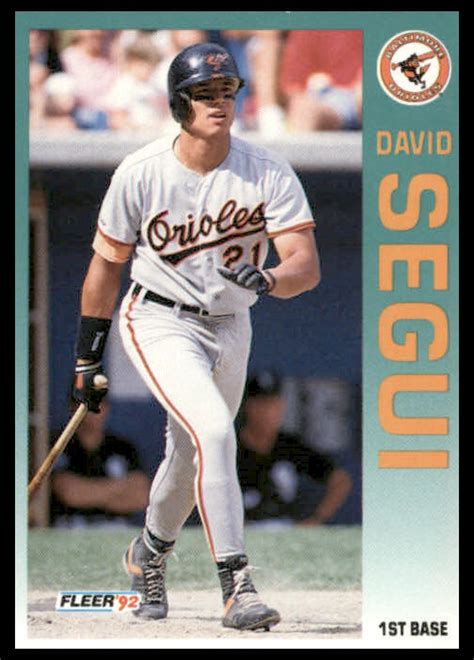 1992 Fleer 27 David Segui For Sale Online EBay