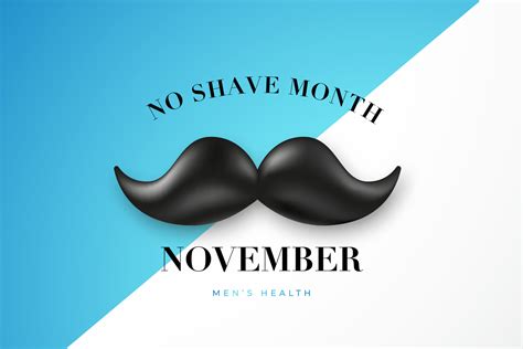 No Shave Month November Typographic Background. 26617861 Vector Art at Vecteezy