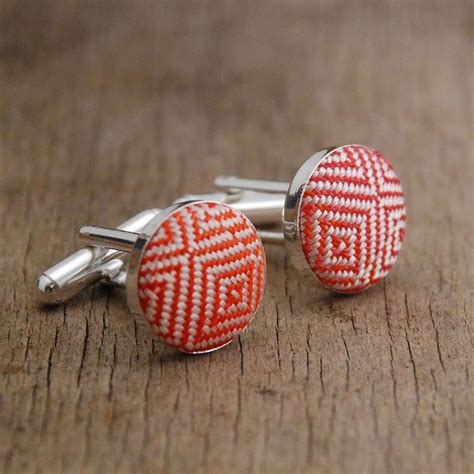 Hand Woven Silk Diamond Cufflinks Perfect Gift For Him, Gifts For Him ...