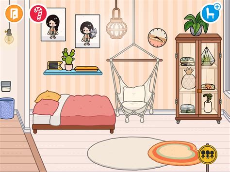 I made this bedroom in toca life world (free to copy)! Neon Aesthetic ...