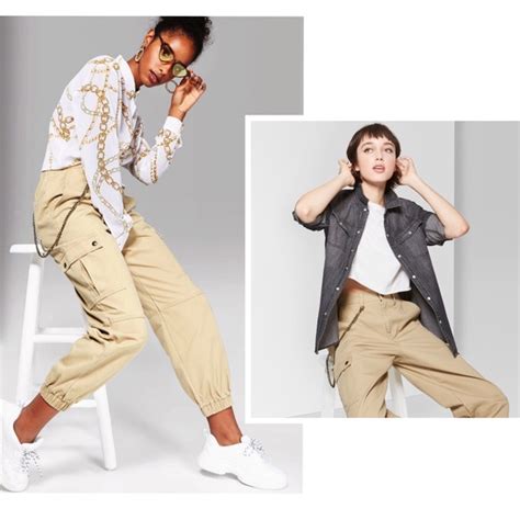 Wild Fable Pants And Jumpsuits Hp Khaki Twill Utility Cargo Pants