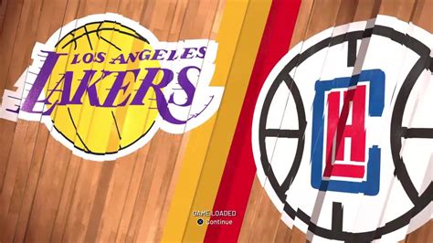 Nba K Gameplay Los Angeles Lakers Vs Los Angeles Clippers K