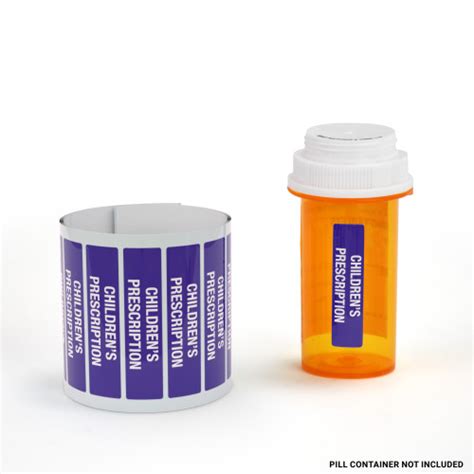 Childrens Prescription Pharmaceutical Auxiliary Label