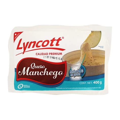 Queso Manchego Lyncott Reducido En Grasa G Walmart