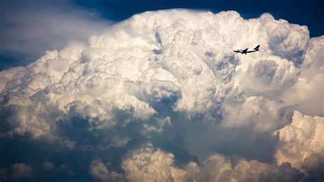 White Clouds Clouds Sky Airplane Aircraft HD Wallpaper Wallpaper