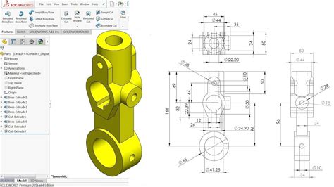 7d589261 Solidworks Model 0010 In 2020 Autocad Isometric Drawing