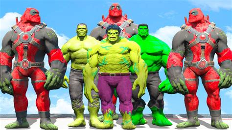 Pro 5 Game Superheroes Dead Hulk Army Vs Hulk Vs Red Hulk Vs Blue