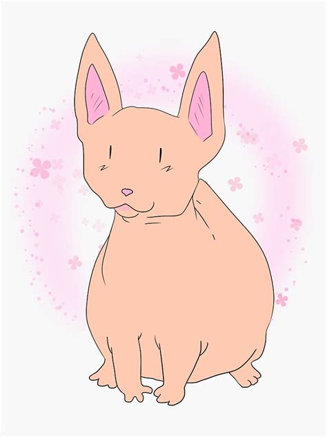 Friendly Aura Bingus Sphynx Cat Sticker By Mitavery Redbubble