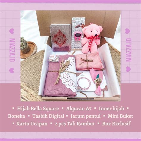 Jual Hampers Hijab Box Hampers Kerudung Paket Kado Hijab Kado