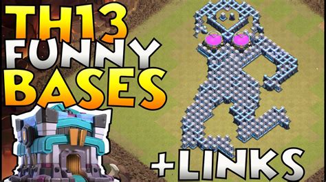 TOP 10 TOWN HALL 13 FUNNY TROLL BASES OF 2020 With Base Links TH13