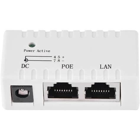 Adaptateur D Injecteur D Alimentation Sur Ethernet Pour R Partiteur Poe