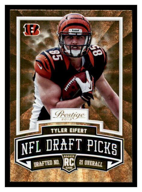 2013 Panini Prestige Prestigious Picks Gold 5 Tyler Eifert RC For