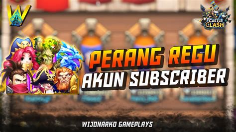 Perang Regu Pake Hero F2P Pakai Akun Subcriber Castle Clash