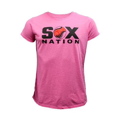 Black Sox Ladies Pink Graphic Tee