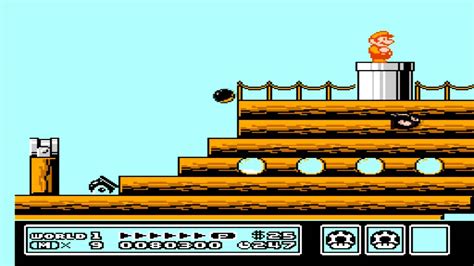 Super Mario Bros 3 NES Level 1 Airship YouTube