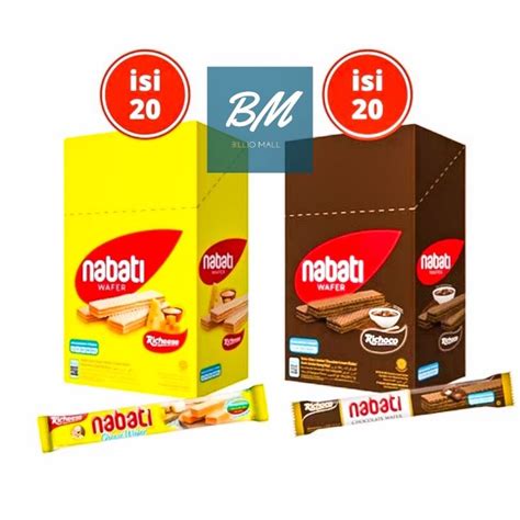 Jual Nabati Wafer Box Isi 20 Pcs Wafer Nabati Box 20 X 75 Gr