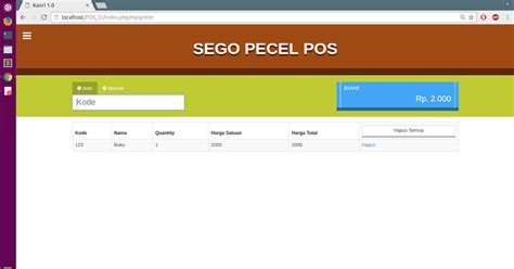 Contoh Programm Kasir Dengan Php Codes Picolimi
