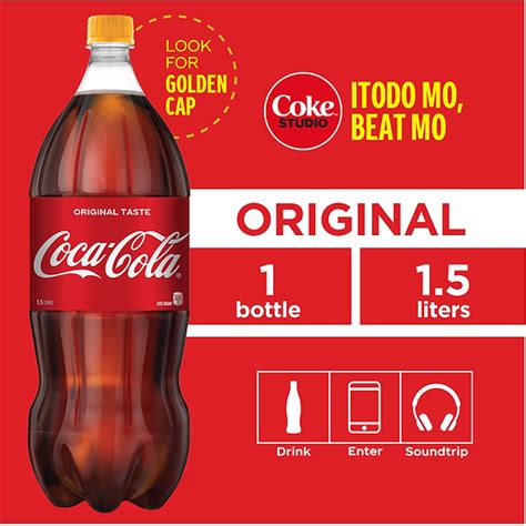 Coca Cola Original Taste 1 5L Soft Drinks Walter Mart